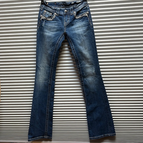 Miss Me Denim - Miss Me jeans size 25 mid rise boot, inseam 34